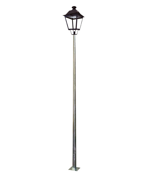 Farola galvanizada urbana